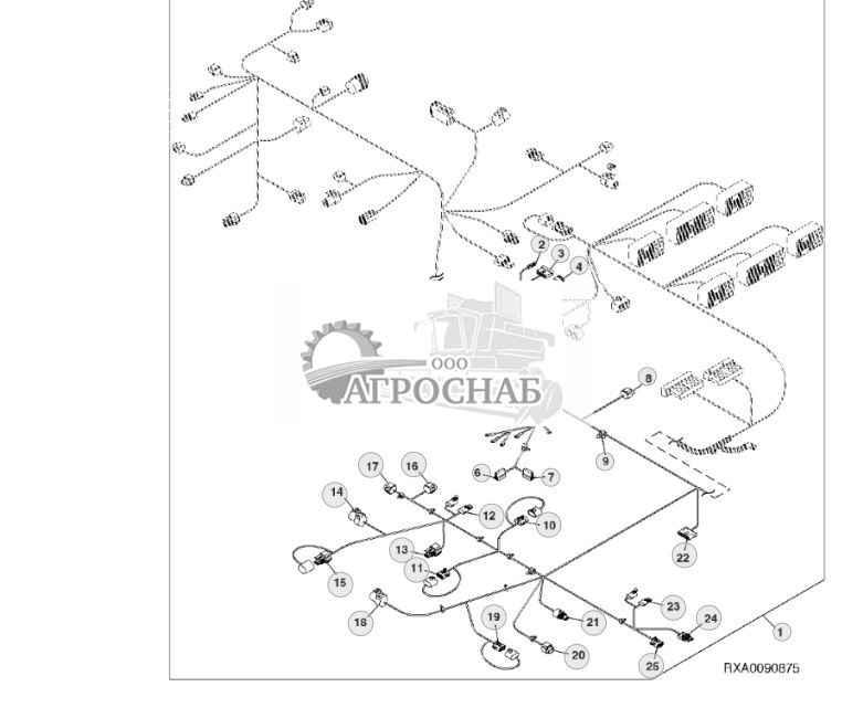 Chassis Wiring Harness Connectors (13) (MFWD) (Non-Certified) - ST395269 401.jpg